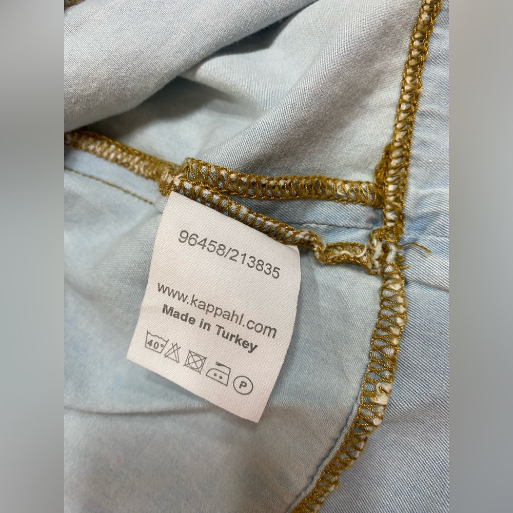 European denim overall sundress. Size 38 - Picture 9 of 9